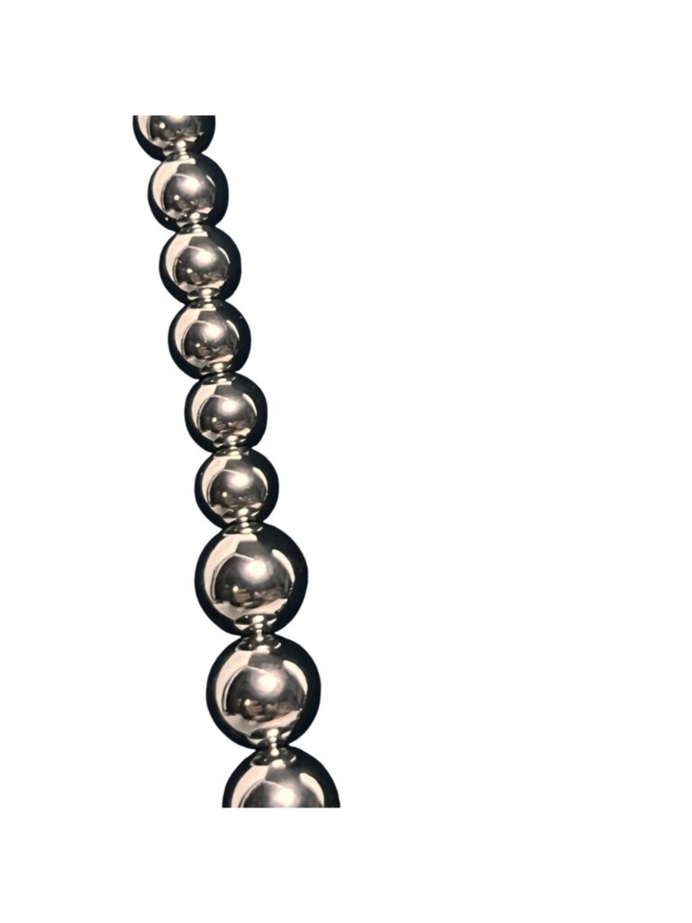 GM Stainless Steel And Purple Rhinestone Necklace (6325) - Picture 3 of 7